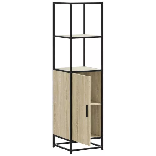  Highboard sonoma tölgy 35,5x35x139 cm gépelt fa és fém
