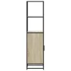  Highboard sonoma tölgy 35,5x35x139 cm gépelt fa és fém