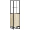  Highboard sonoma tölgy 35,5x35x139 cm gépelt fa és fém