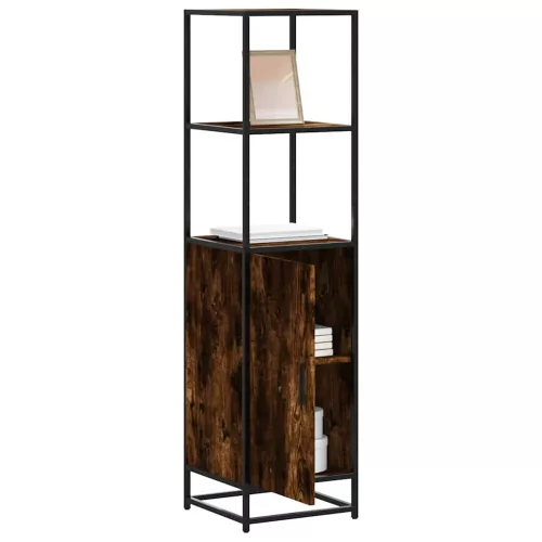  Highboard sonoma tölgy 35,5x35x139 cm gépelt fa és fém