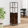  Highboard sonoma tölgy 35,5x35x139 cm gépelt fa és fém