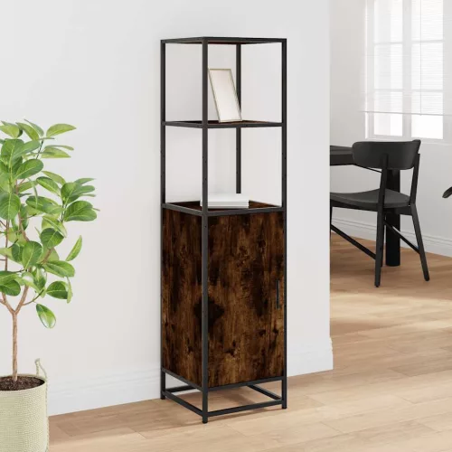  Highboard sonoma tölgy 35,5x35x139 cm gépelt fa és fém