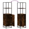  Highboard sonoma tölgy 35,5x35x139 cm gépelt fa és fém