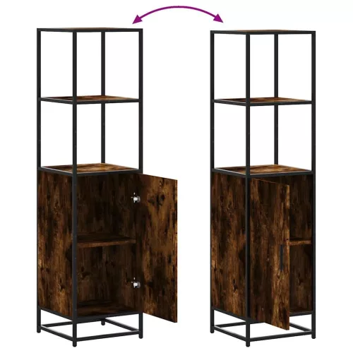  Highboard sonoma tölgy 35,5x35x139 cm gépelt fa és fém