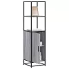  Highboard szürke sonoma 35,5x35x139 cm gépelt fa és fém
