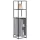  Highboard szürke sonoma 35,5x35x139 cm gépelt fa és fém