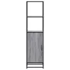  Highboard szürke sonoma 35,5x35x139 cm gépelt fa és fém