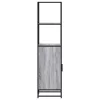  Highboard szürke sonoma 35,5x35x139 cm gépelt fa és fém