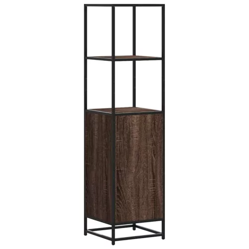  Magastábla barna tölgy 35,5x35x139 cm műanyag fa és fém