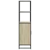  Highboard sonoma tölgy 68x35x139 cm gépelt fa és fém