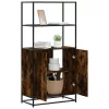  Highboard sonoma tölgy 68x35x139 cm gépelt fa és fém
