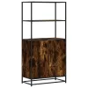  Highboard sonoma tölgy 68x35x139 cm gépelt fa és fém