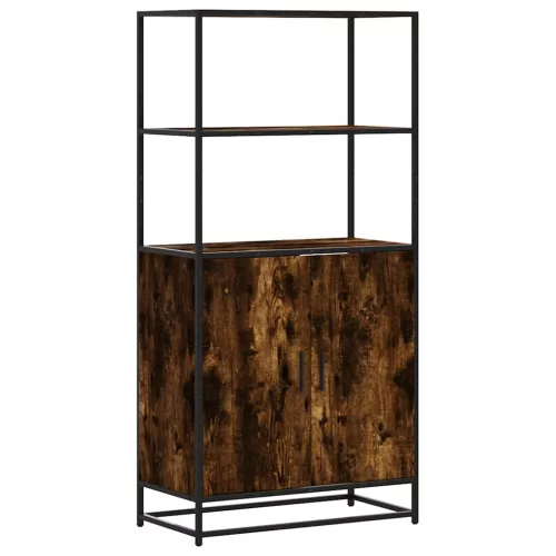  Highboard sonoma tölgy 68x35x139 cm gépelt fa és fém