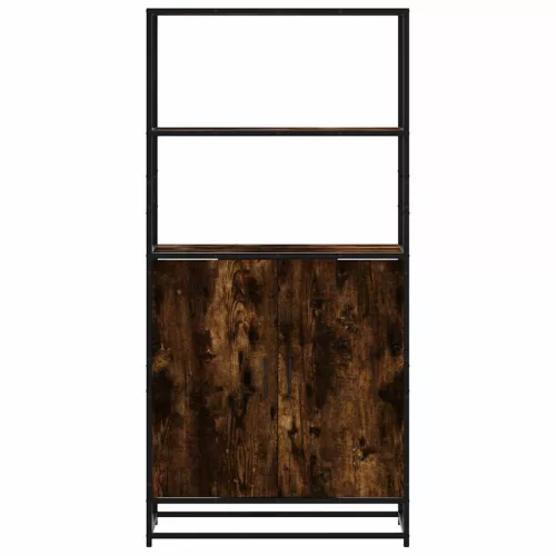  Highboard sonoma tölgy 68x35x139 cm gépelt fa és fém