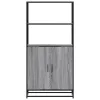  Highboard szürke sonoma 68x35x139 cm gépelt fa és fém