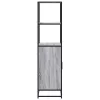  Highboard szürke sonoma 68x35x139 cm gépelt fa és fém