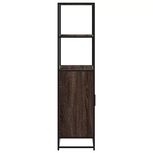  Magastábla barna tölgy 68x35x139 cm műanyag fa és fém