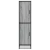  Highboard szürke sonoma 35,5x35x139 cm gépelt fa és fém