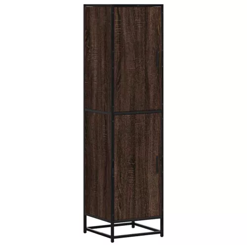  Magastábla barna tölgy 35,5x35x139 cm műanyag fa és fém