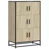  Highboard sonoma tölgy 68x35x106,5 cm gépelt fa és fém