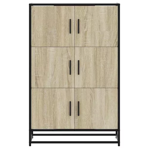  Highboard sonoma tölgy 68x35x106,5 cm gépelt fa és fém