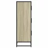  Highboard sonoma tölgy 68x35x106,5 cm gépelt fa és fém