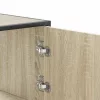  Highboard sonoma tölgy 68x35x106,5 cm gépelt fa és fém