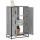  Highboard szürke sonoma 68x35x106,5 cm gépelt fa és fém