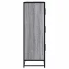 Highboard szürke sonoma 68x35x106,5 cm gépelt fa és fém