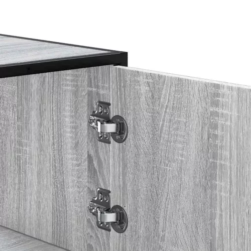  Highboard szürke sonoma 68x35x106,5 cm gépelt fa és fém