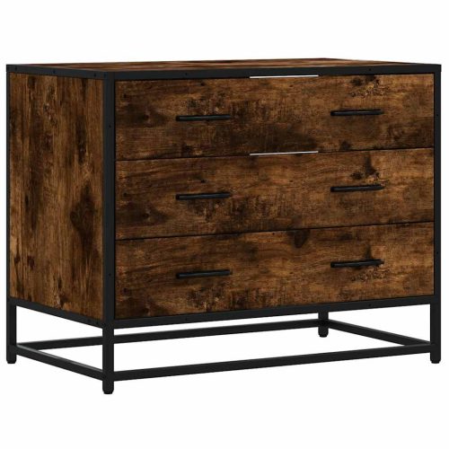  füstös tölgy szerelt fa fiókos szekrény 70x41x56 cm