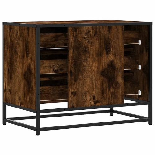  füstös tölgy szerelt fa fiókos szekrény 70x41x56 cm