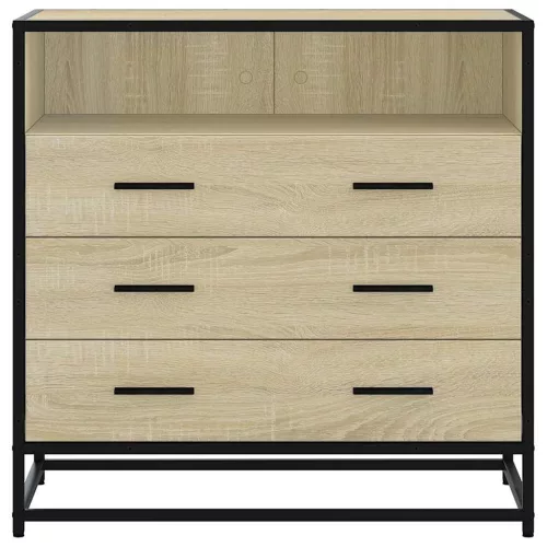  sonoma-tölgy színű szerelt fa fiókos szekrény 70x41x70 cm