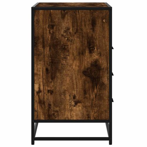  füstös tölgy szerelt fa fiókos szekrény 70x41x70 cm