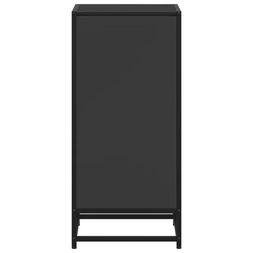  fekete szerelt fa könyvszekrény 40x35x76 cm