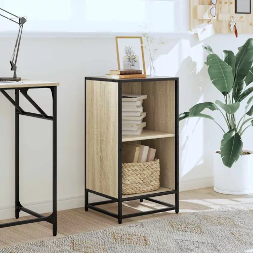  sonoma színű szerelt fa könyvszekrény 40x35x76 cm