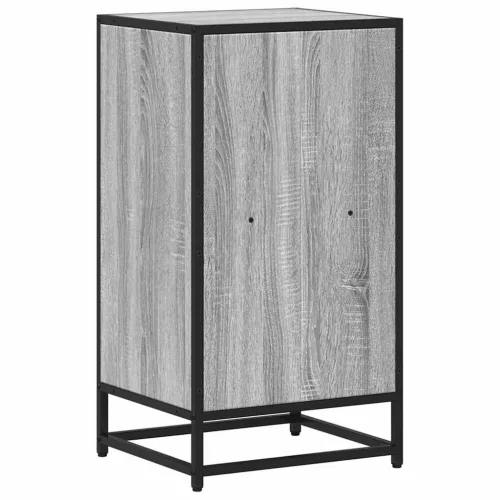  szürke sonoma színű szerelt fa könyvszekrény 40x35x76 cm