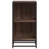  barna tölgyszínű szerelt fa könyvszekrény 40x35x76 cm