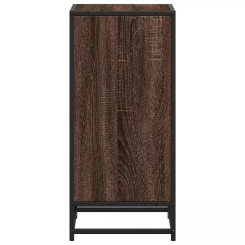  barna tölgyszínű szerelt fa könyvszekrény 40x35x76 cm