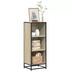  sonoma színű szerelt fa könyvszekrény 40x35x107,5 cm