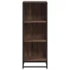  barna tölgyszínű szerelt fa könyvszekrény 40x35x107,5 cm