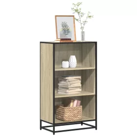    sonoma tölgyszínű szerelt fa könyvszekrény 60x35x107,5 cm