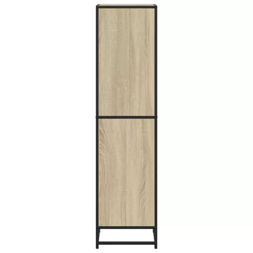  sonoma színű szerelt fa könyvszekrény 40x35x139 cm