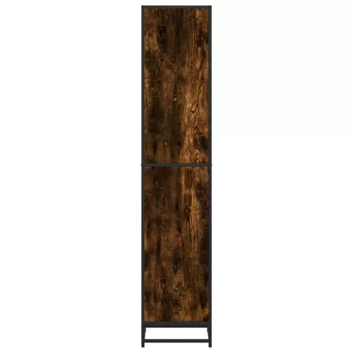  füstös tölgy színű szerelt fa könyvszekrény 40x35x170,5 cm