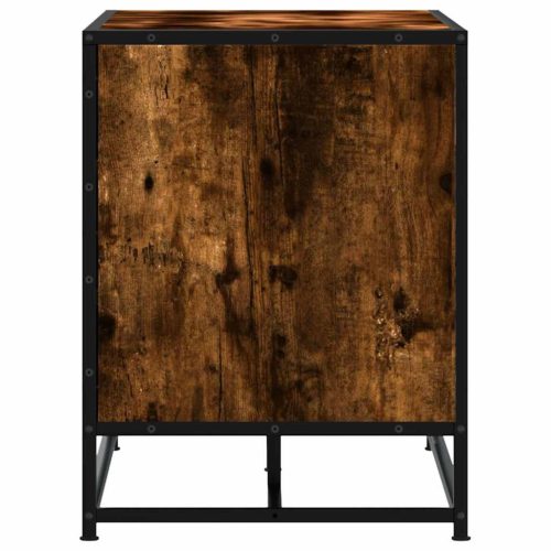  cipőpad füstölt tölgy 100x40x53,5 cm fából és fémből készült