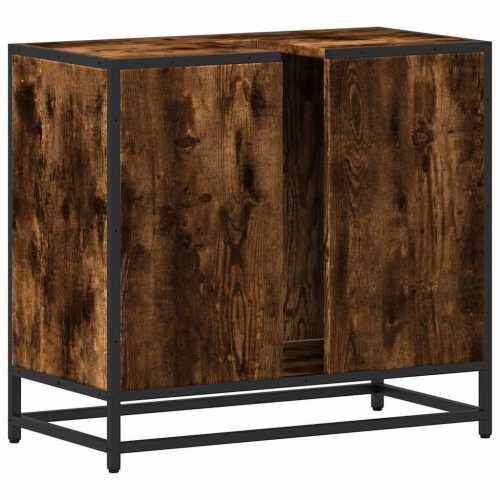  mosdószekrény füstölt tölgy 65x33x60 cm Gépesített fa