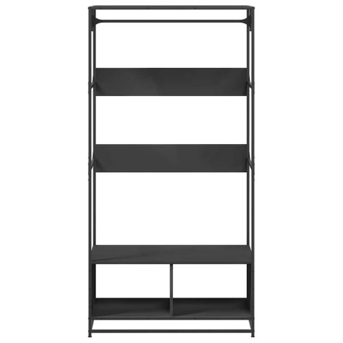  fekete szerelt fa ruhásszekrény 90 x 50 x 180 cm