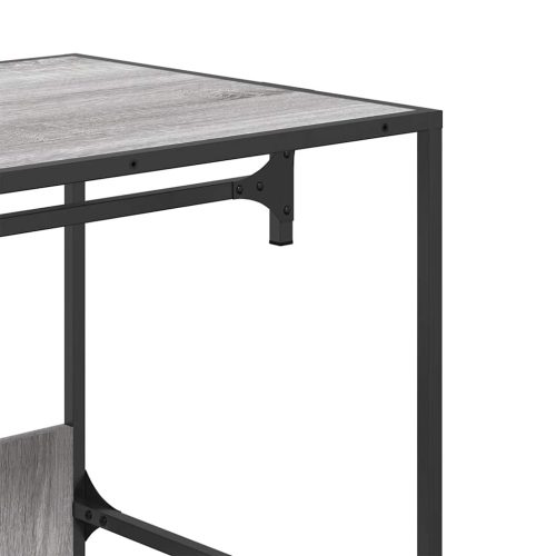  szürke sonoma színű szerelt fa ruhásszekrény 90 x 50 x 180 cm