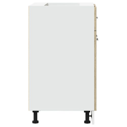  “Lyon” sonoma tölgy színű szerelt fa fiókos alsószekrény