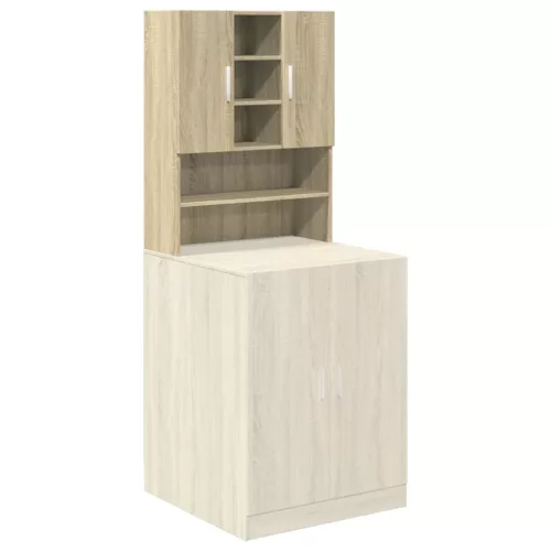  sonoma tölgy színű mosógépszekrény 70,5 x 24 x 90 cm